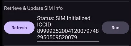 Retrieve & Update SIM Information Routine
